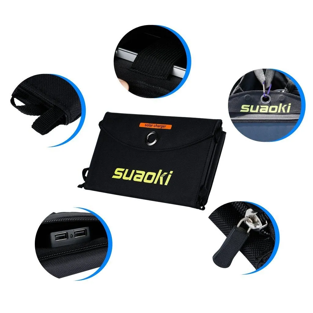 20-Watt Solar Battery Charger for Phone Smartphone USB Folding Portable