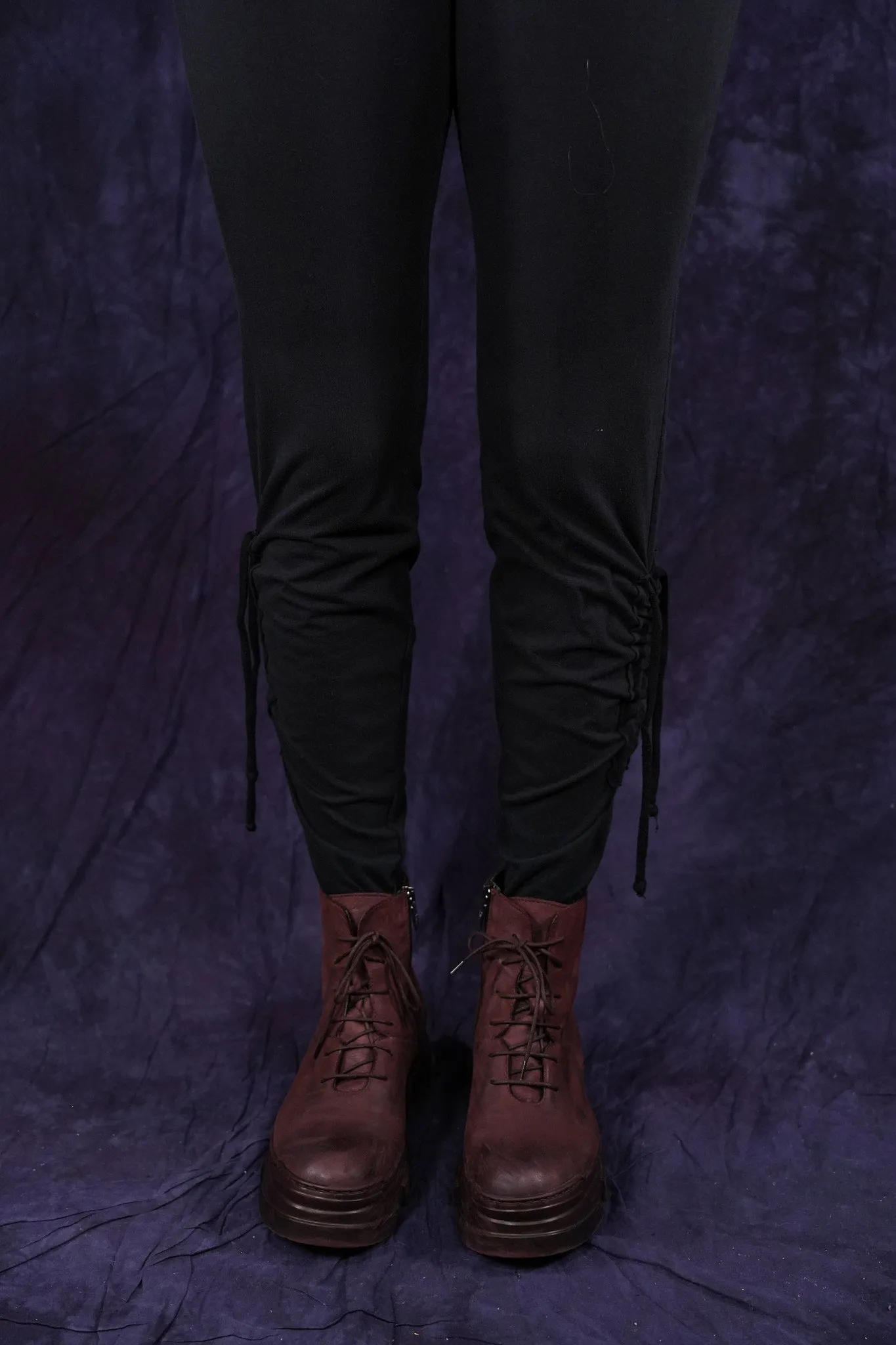 3319 Drawstring Legging Black-U