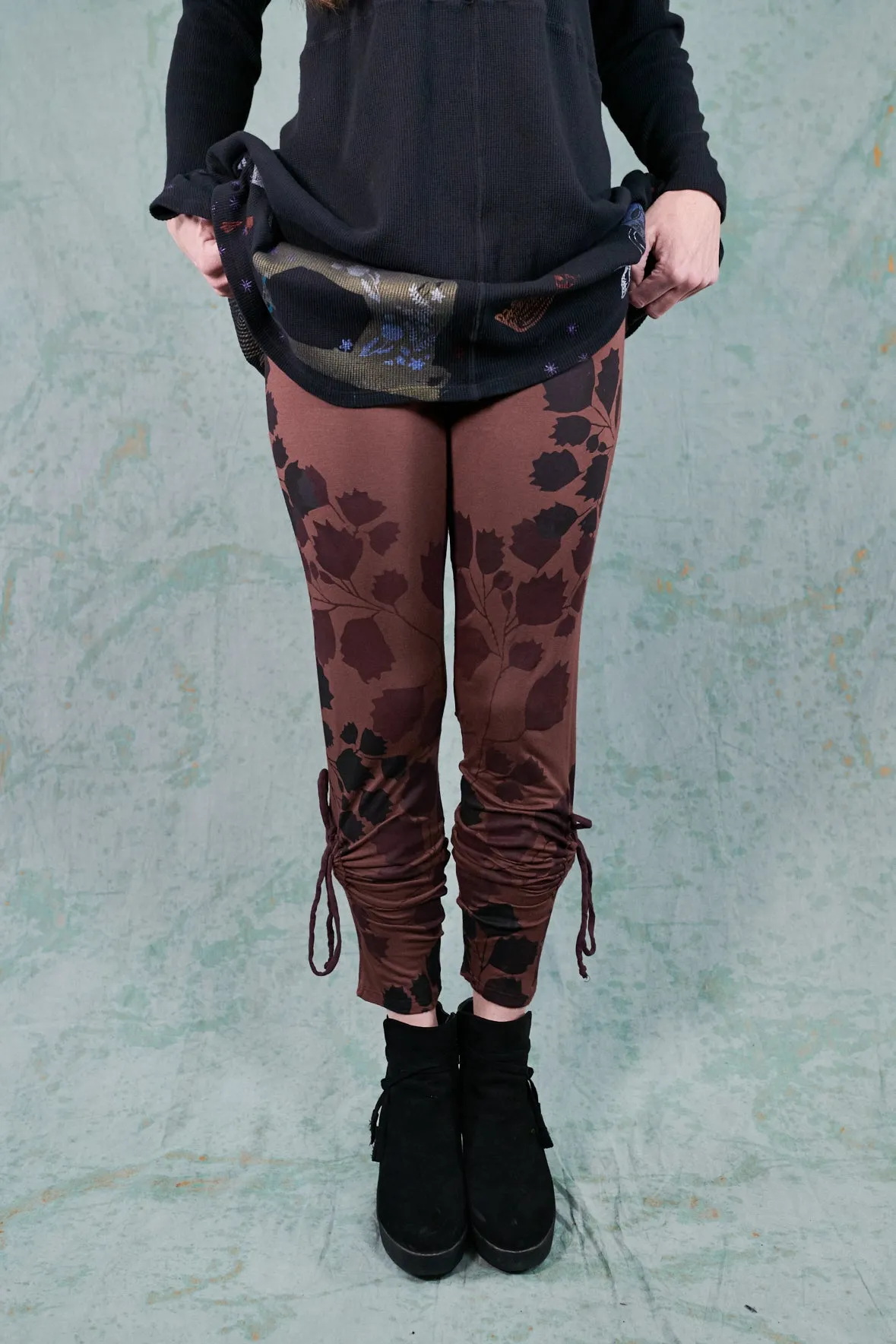 3319-Drawstring Legging-Spice-P