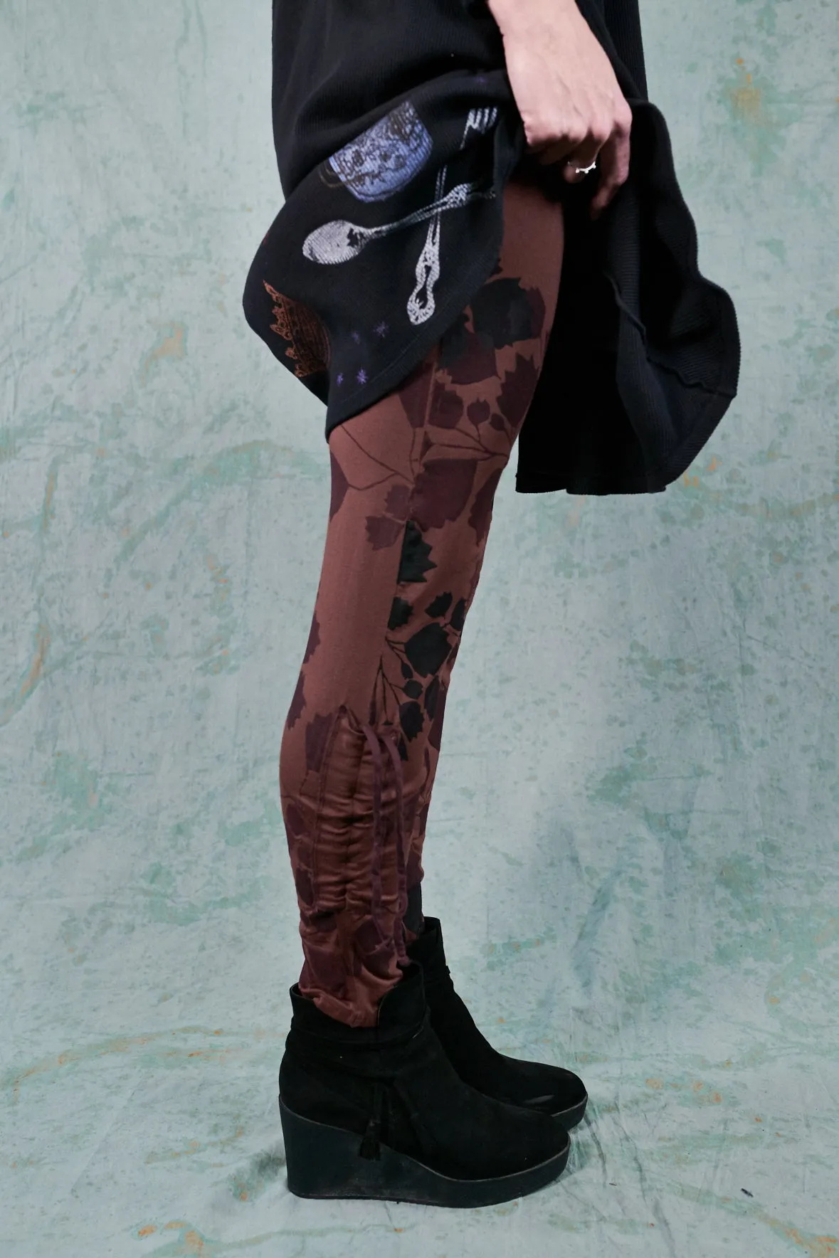 3319-Drawstring Legging-Spice-P