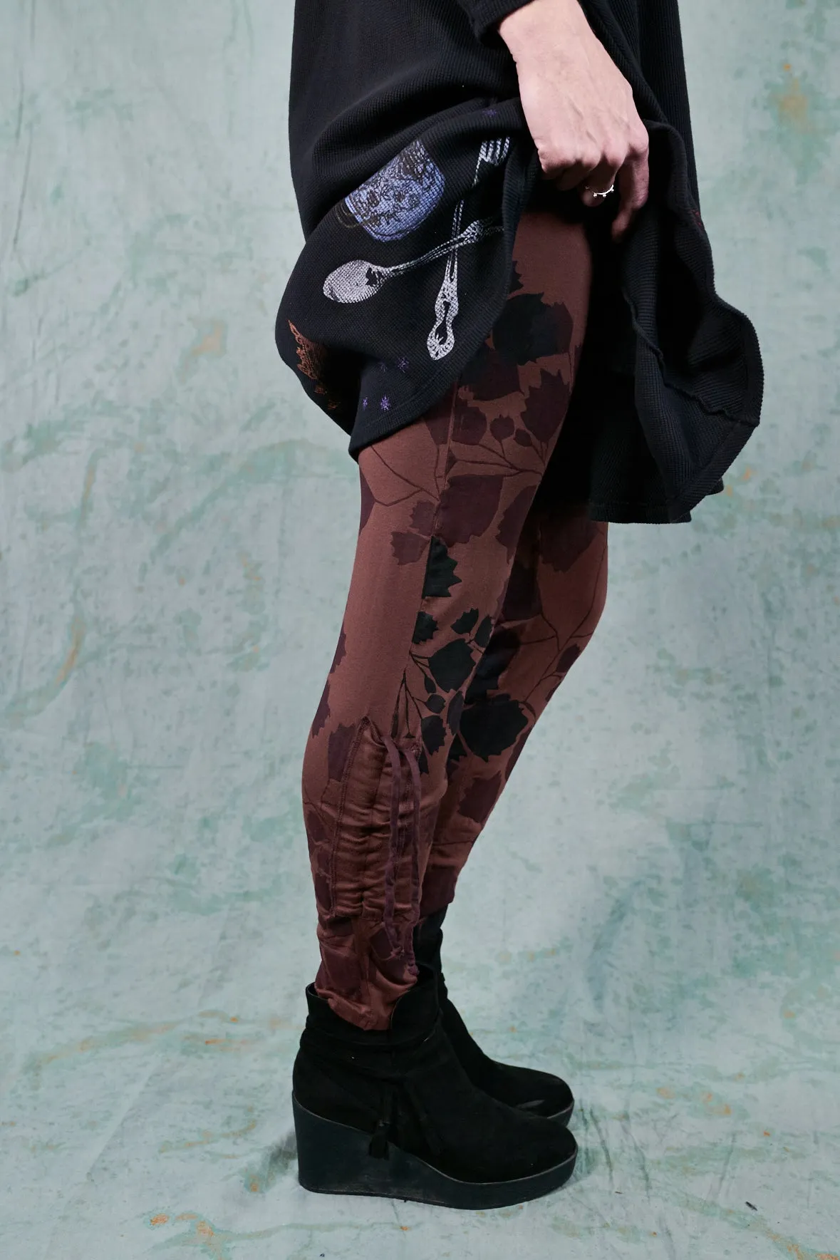 3319-Drawstring Legging-Spice-P