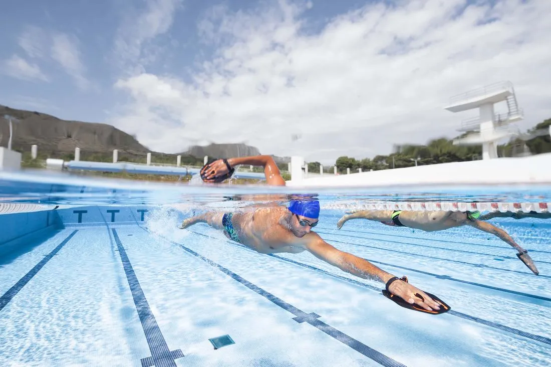 900 YOKE MEN'S SWIM TRUNKS - DK