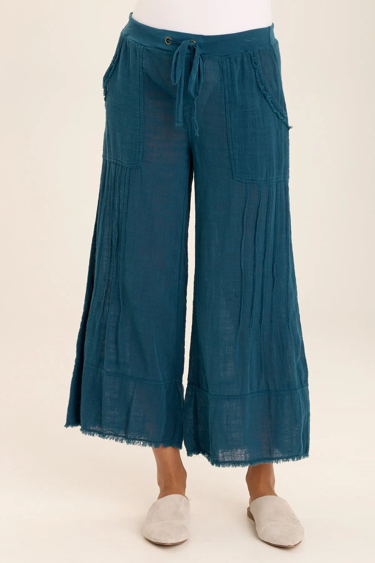 Ace Gauze Wide Leg Crop