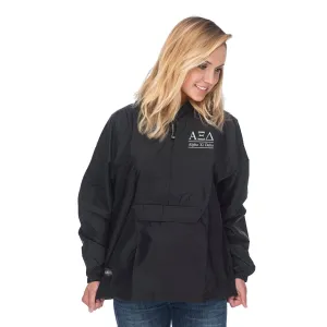 Alpha Xi Delta Classic Solid Pullover Windbreaker - Lined