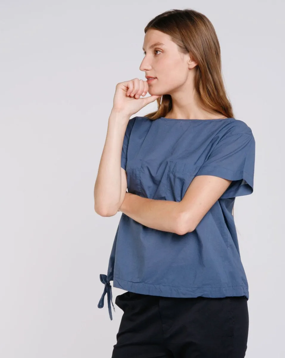 Amici Drawstring Hem Woven Tee