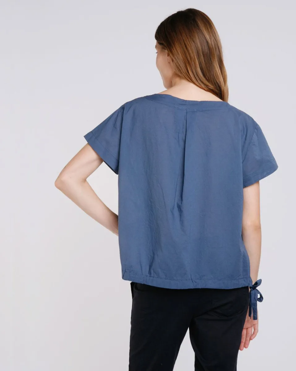 Amici Drawstring Hem Woven Tee