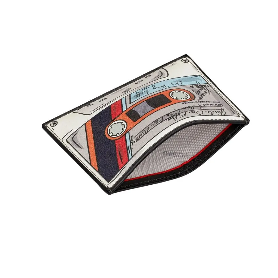 Back to the '80's Leather Card Holder-Casette C