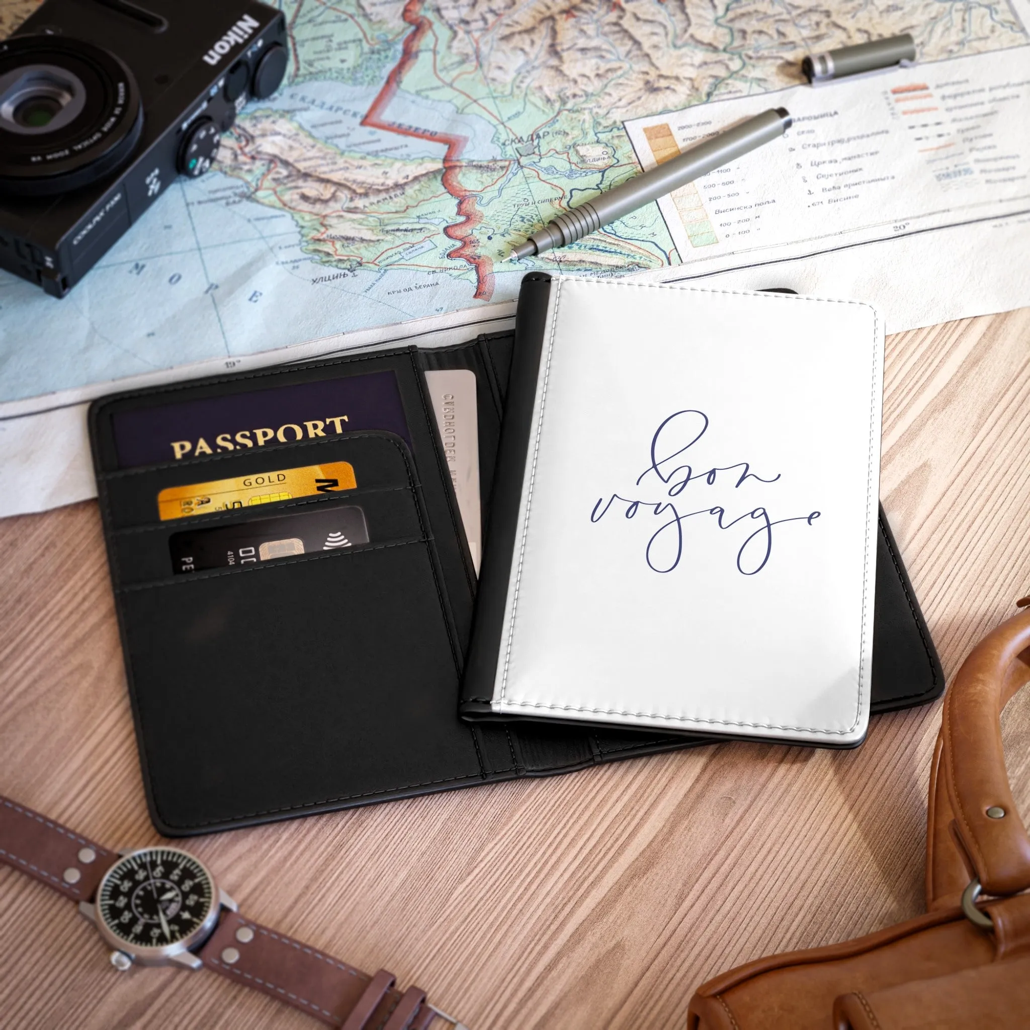 Bon Voyage Passport Cover