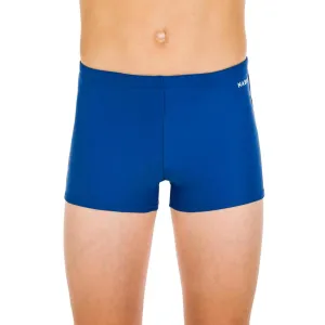 BOYS' SWIMMING BOXER BASIC 100 - BLUE