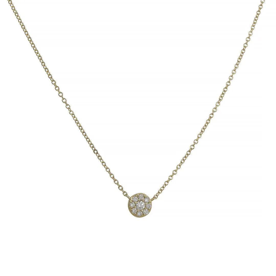 Cp Collections  - Mini Pave Halo Necklace