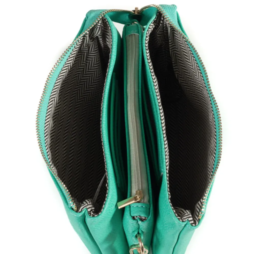Crossbody Clutch - Vegan Leather - Leopard