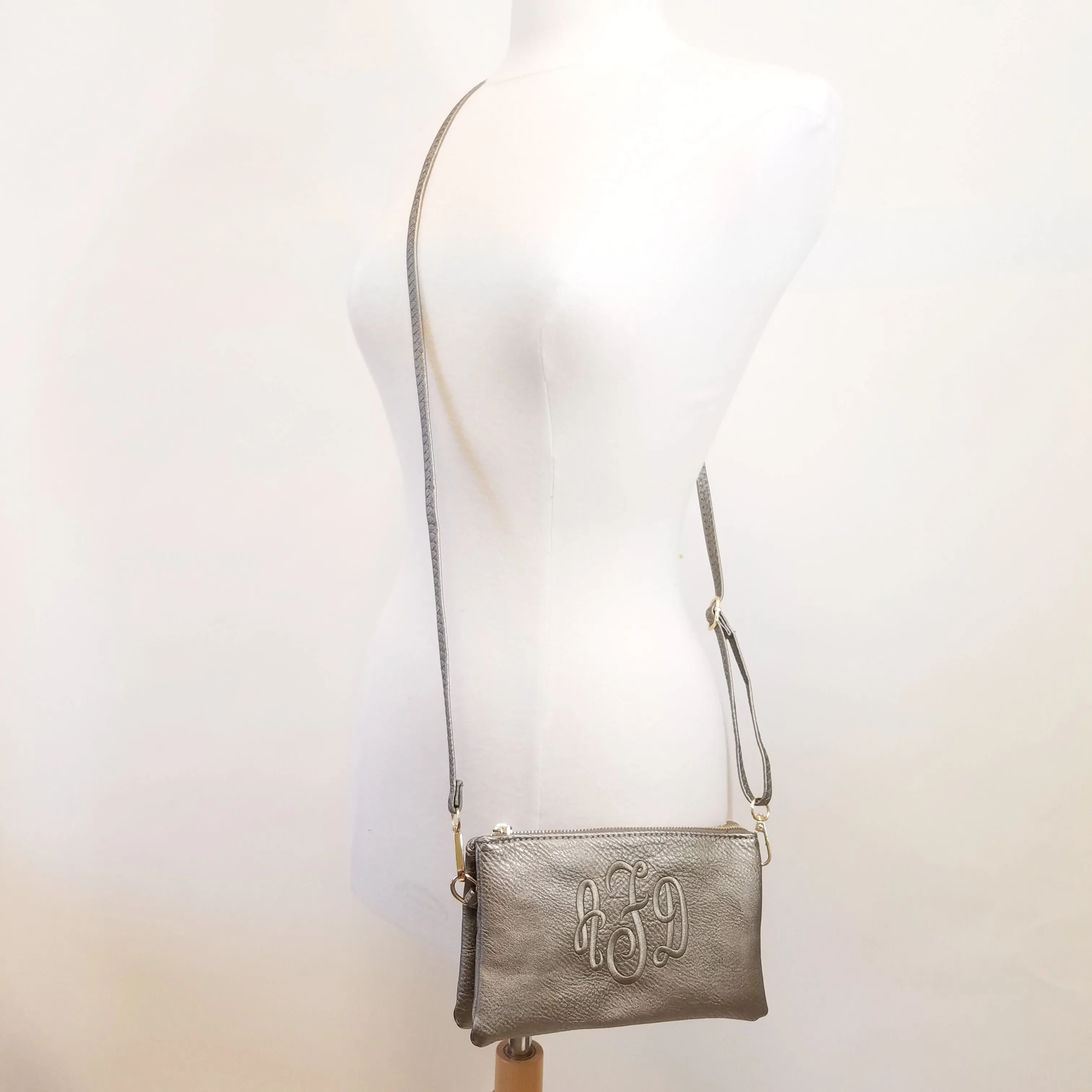 Crossbody Clutch - Vegan Leather - Leopard