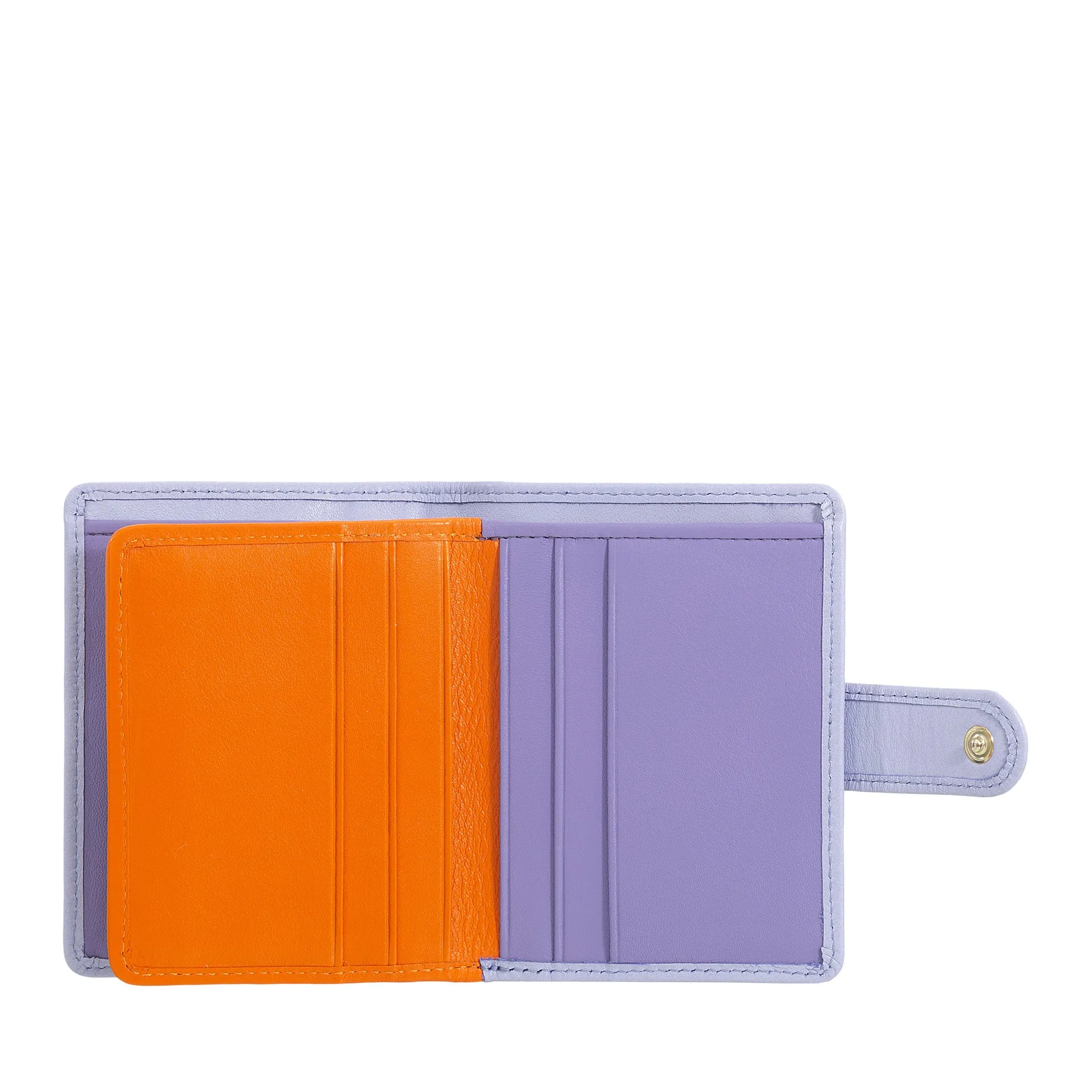 Dudu Women's Wallet in Vera Little Leather Leather Rfid Leather with Crescete Hinge Door Banknotes, External Closure