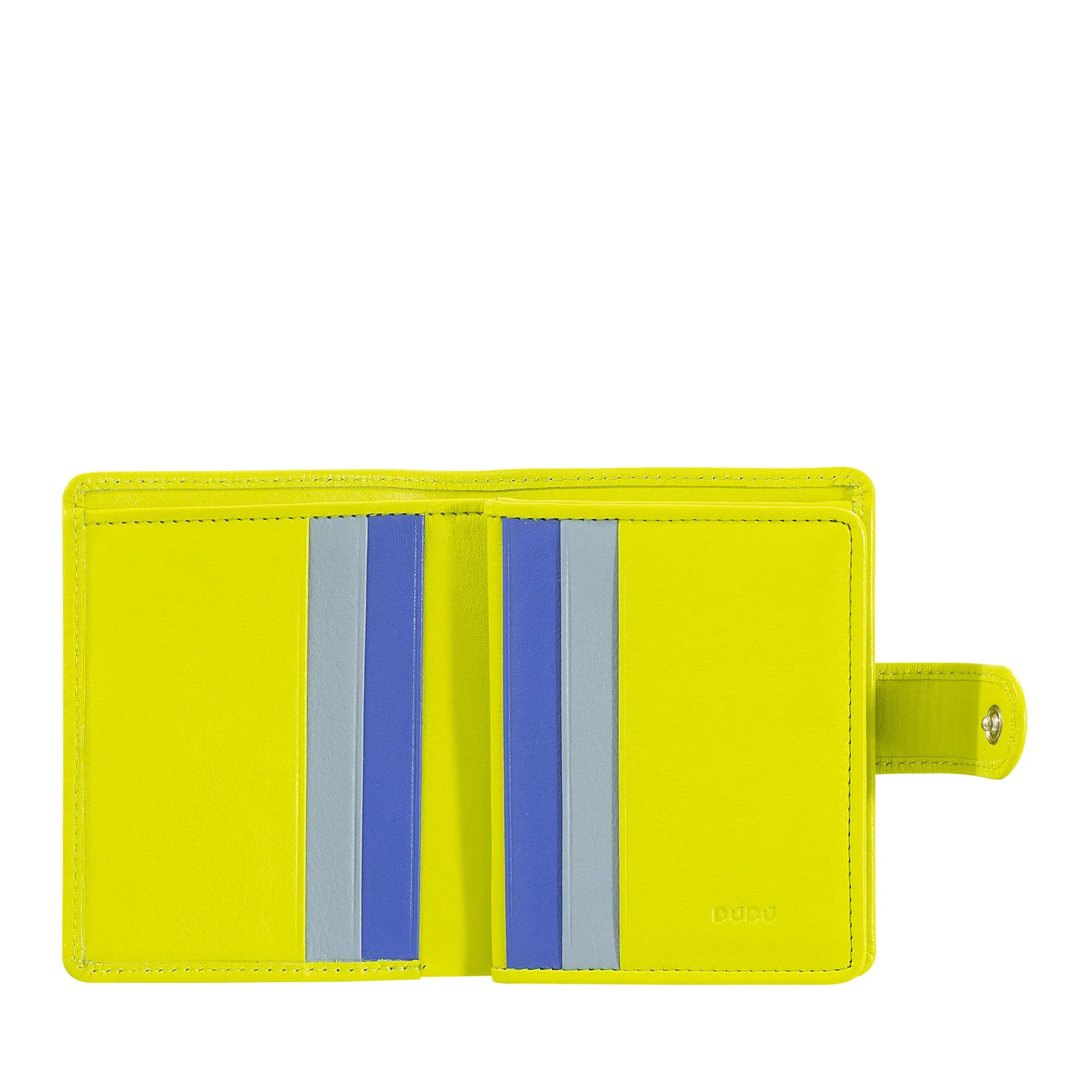 Dudu Women's Wallet in Vera Little Leather Leather Rfid Leather with Crescete Hinge Door Banknotes, External Closure
