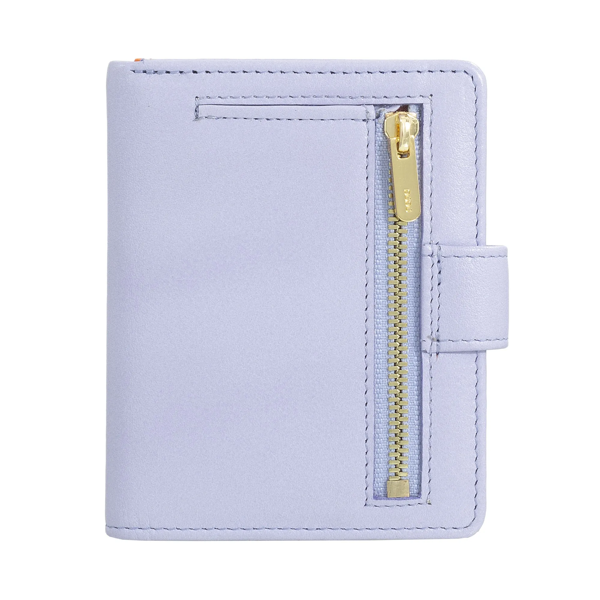 Dudu Women's Wallet in Vera Little Leather Leather Rfid Leather with Crescete Hinge Door Banknotes, External Closure