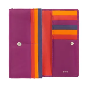 DUDU WOMEN'S WOMEN'S LEATHER RFID DESIGN LONG LONG WITH ZIP CARD ZIP HOODS AND CLOSURE BROOK