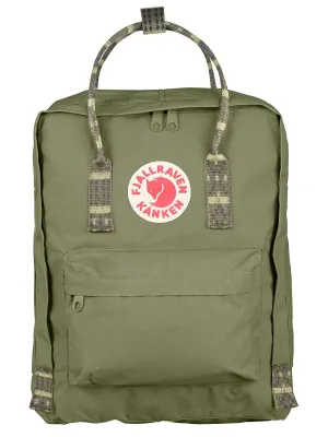 Fjallraven Kanken Classic Backpack Green Folk Pattern