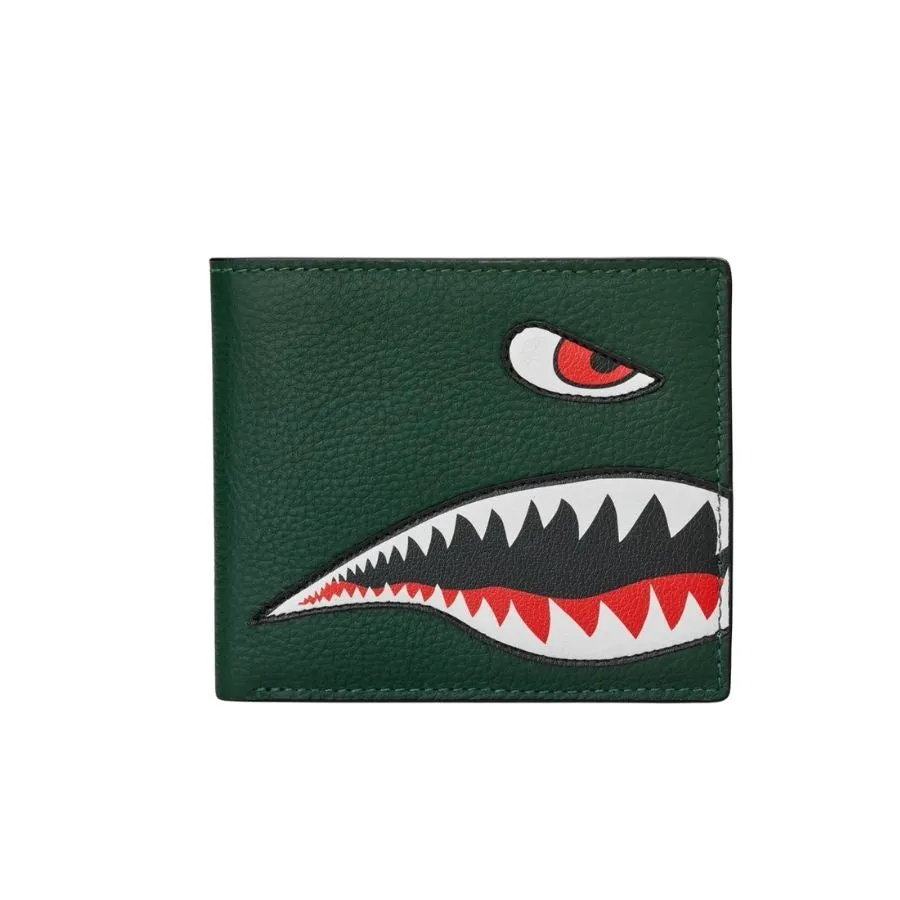 Flying Tigers Shark  Leather Wallet