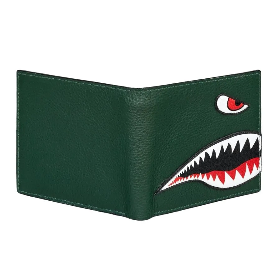 Flying Tigers Shark  Leather Wallet