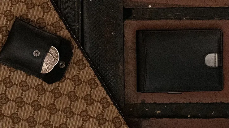 FPS Wallet True BlacK Leather (Gimmicks and Online Instructions) by Magic Firm