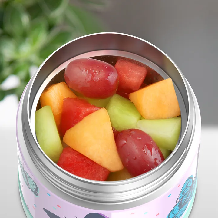 FUNTAINER STAINLESS STEEL FOOD JAR 10OZ PATTERNS