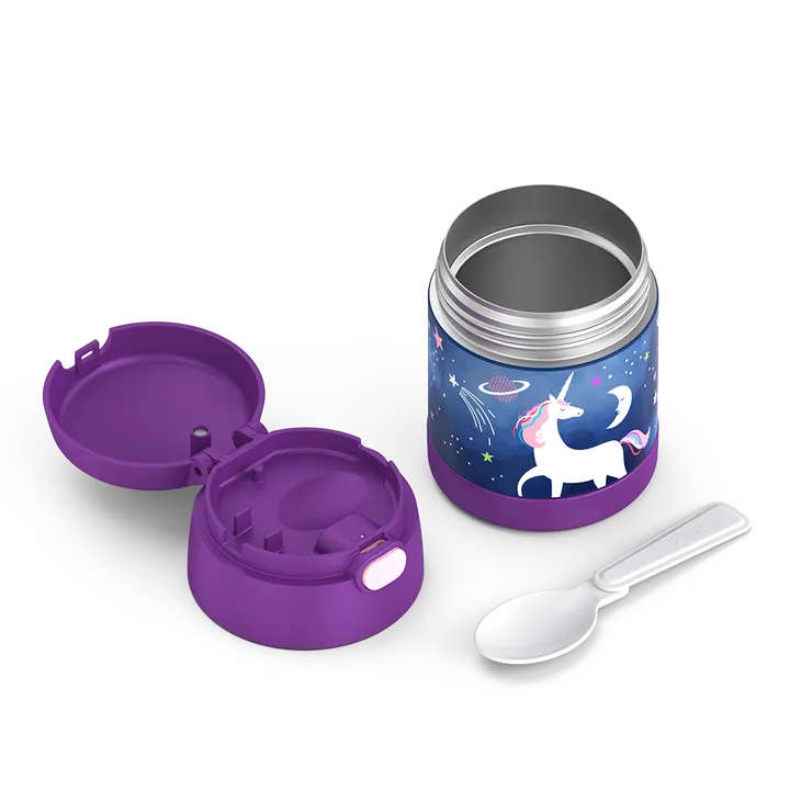 FUNTAINER STAINLESS STEEL FOOD JAR 10OZ PATTERNS