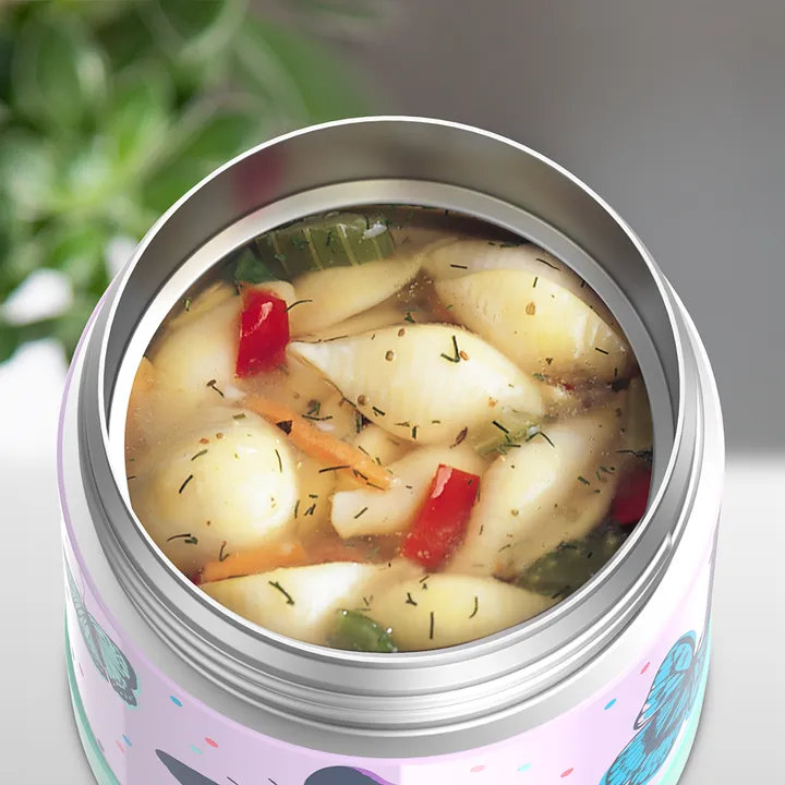 FUNTAINER STAINLESS STEEL FOOD JAR 10OZ PATTERNS
