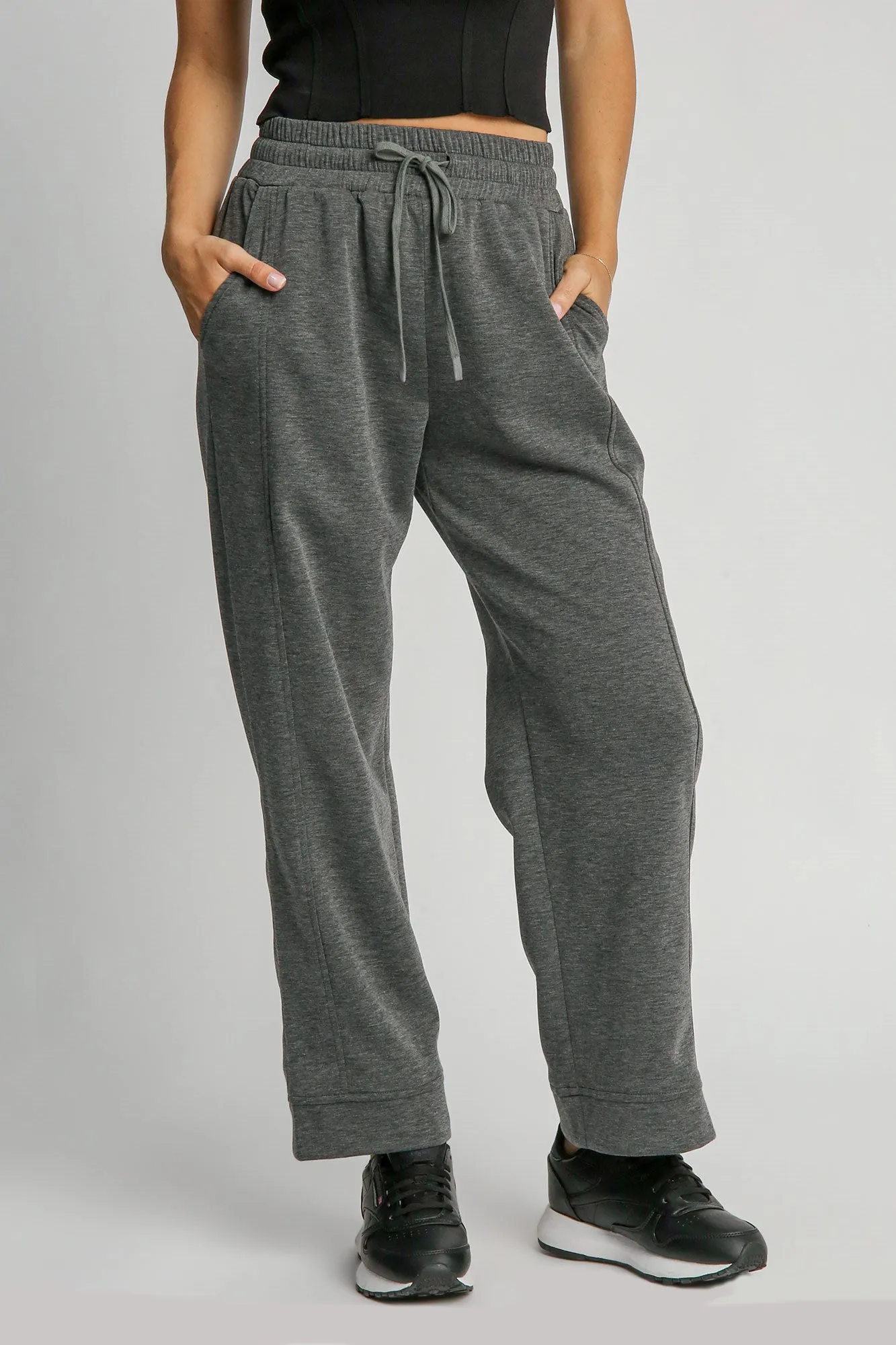 Hazel Blues® |  Umgee Drawstring Wide Leg Pants with Pockets