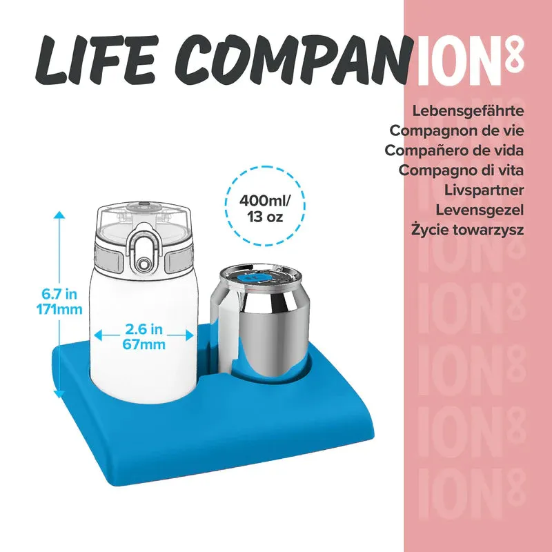 ION8 Pod 400ml BPA Free Water Bottle - Rose