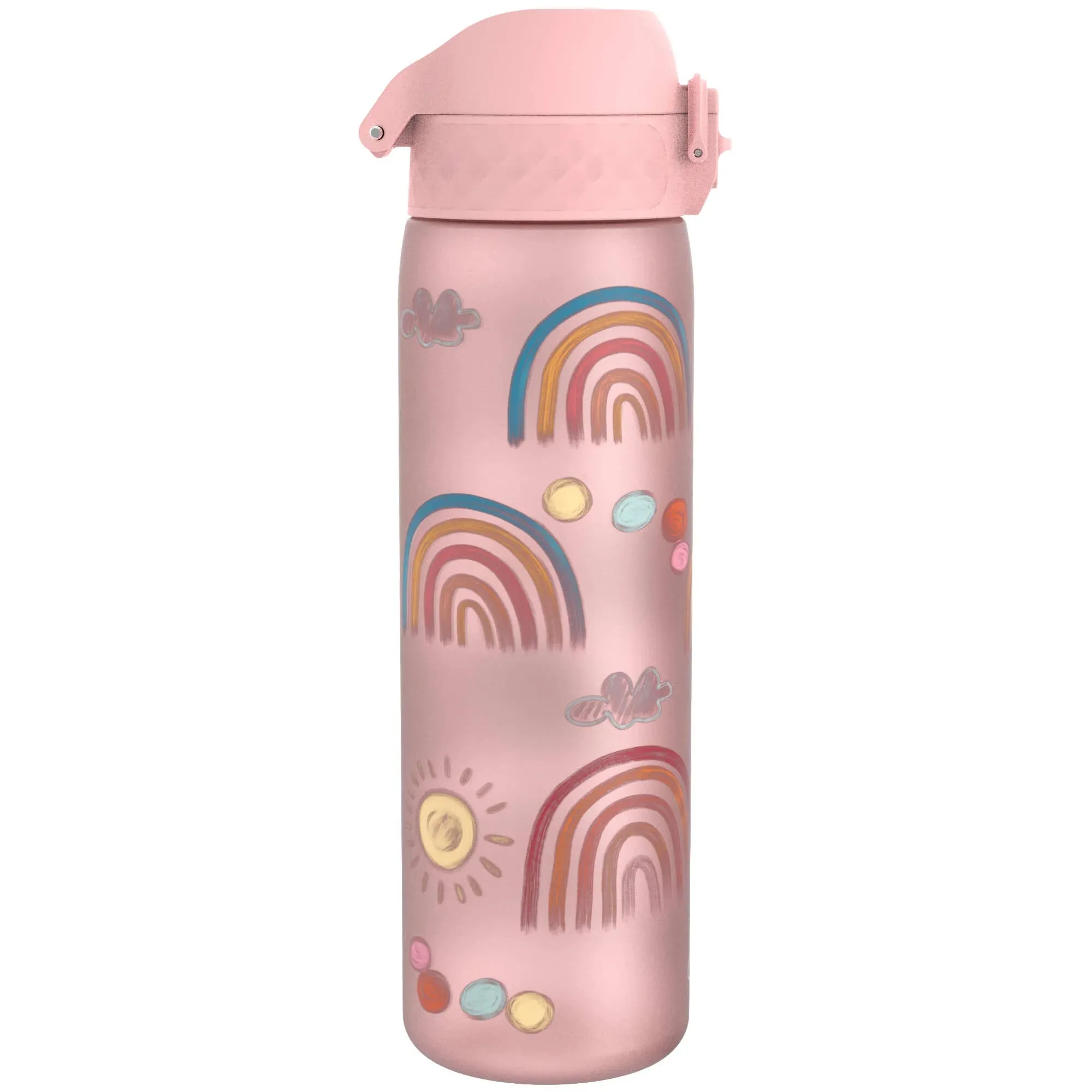 ION8 Slim 600ml BPA Free, Water Bottle - Rainbows