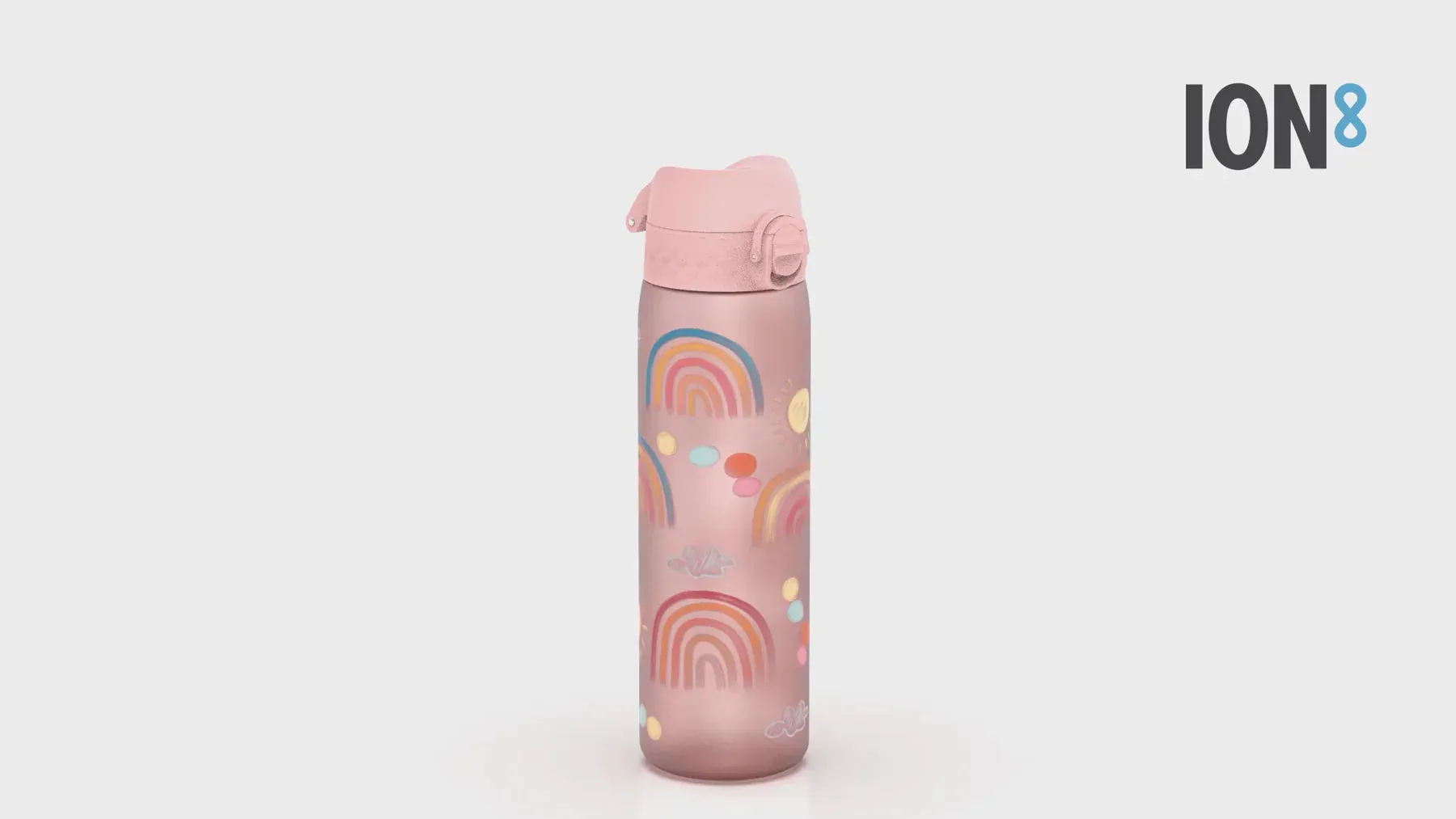 ION8 Slim 600ml BPA Free, Water Bottle - Rainbows