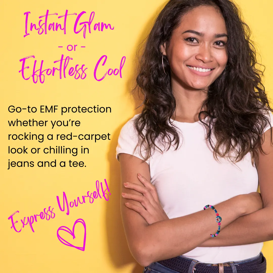 NEW! Exclusive for I Am Complete Woman's Sisterhood: Shungite Interchangeable Bangle-Style Bracelet Kit | 925 Sterling Silver | Easy DIY
