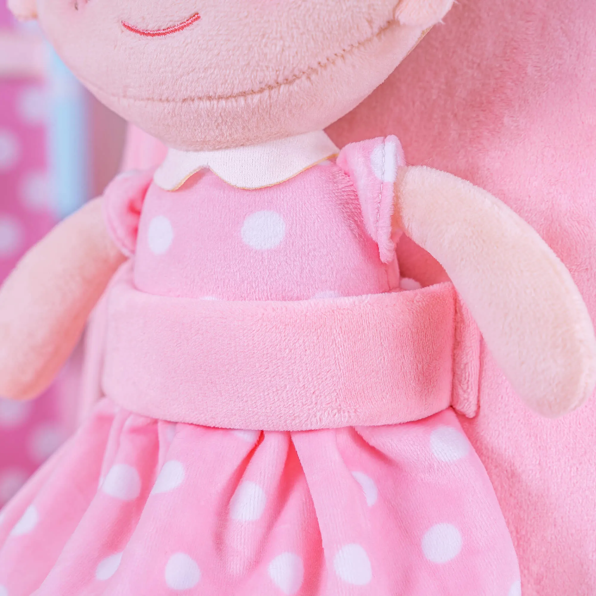 Onetoo 9-inch Toddler Girl Backpacks Girls Gift Polka Dot Series Dolls Backpack Pink