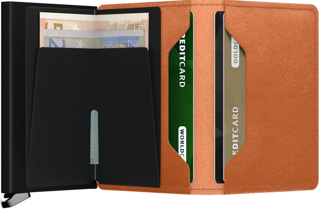 Premium Slimwallet Basco Cognac