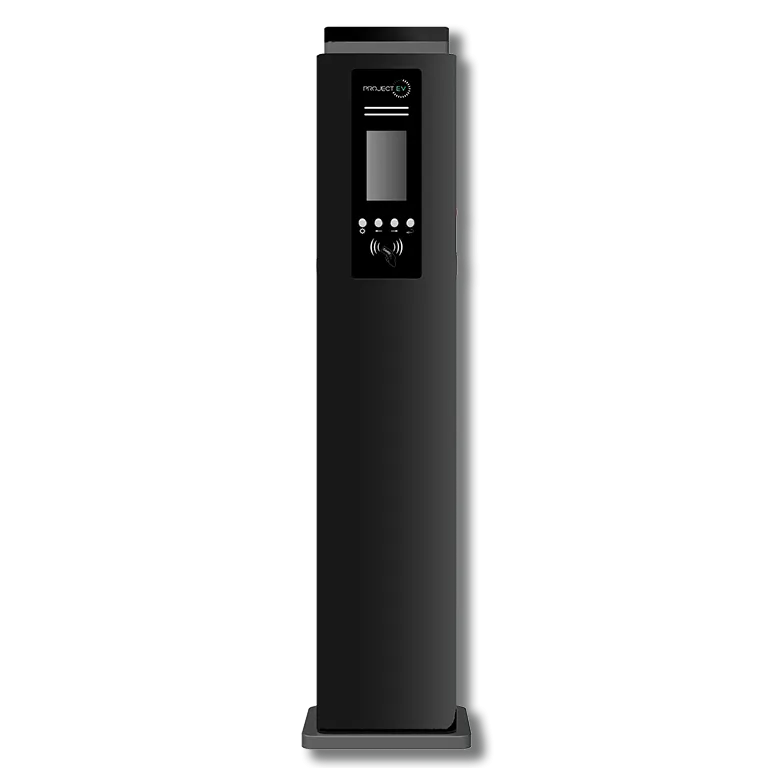 Project EV EVA-07D-SE-RFID 7.3kW Pro Earth Floor AC Electric Vehicle Charger Dual Gun RFID (63A Single Phase)