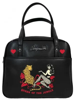 Queen of the Jungle Bowler Bag - Black
