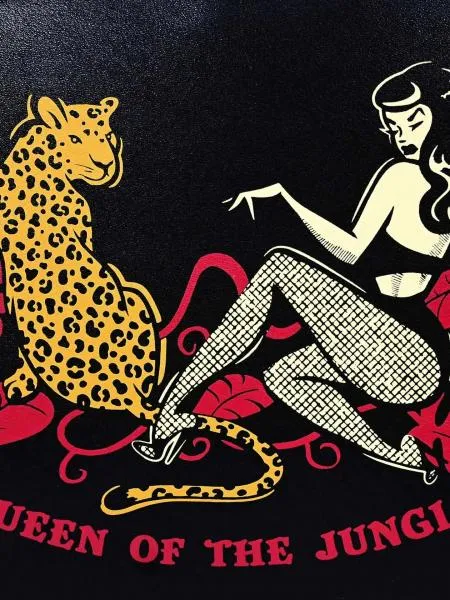 Queen of the Jungle Bowler Bag - Black