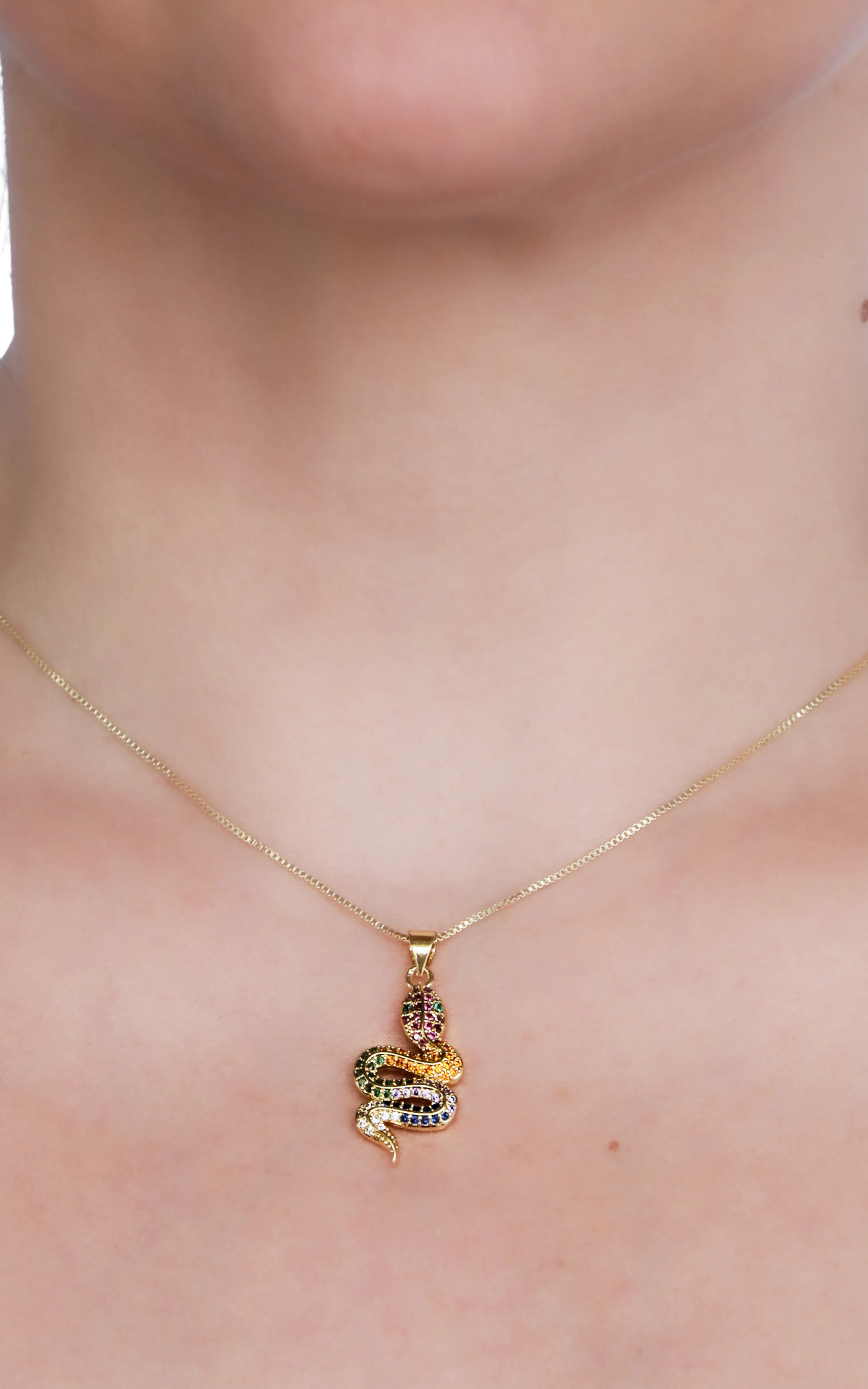 Rainbow Snake Necklace
