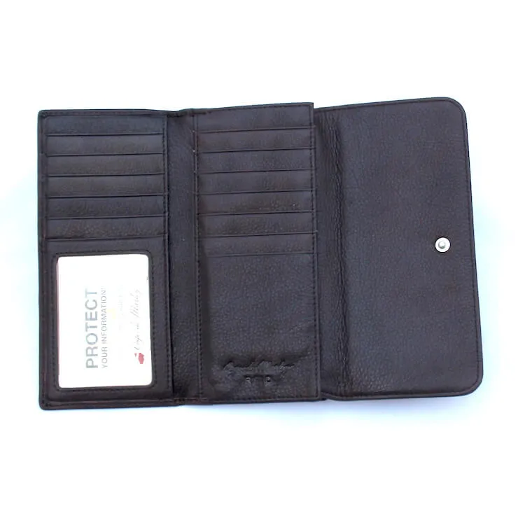 RFID Card Case Leather Wallet