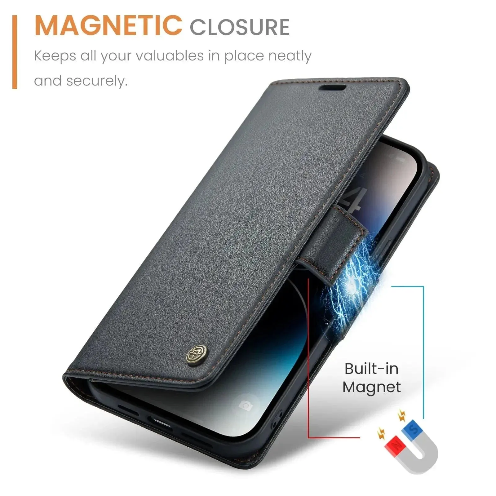 RFID Leather Card Holder Phone Case