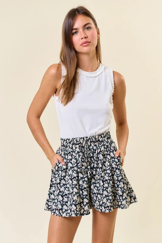 Shelly Printed Drawstring Short