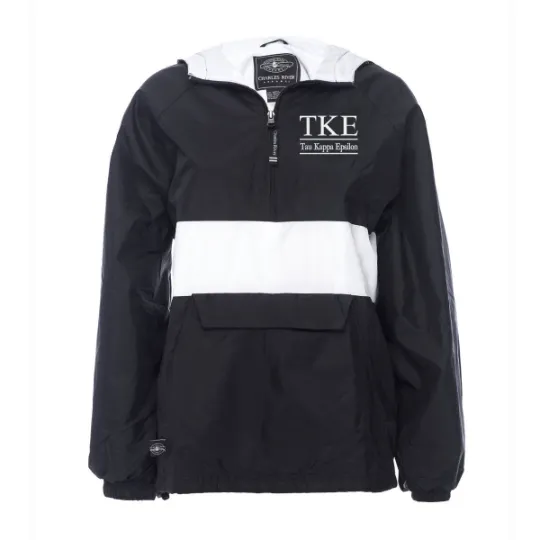 Tau Kappa Epsilon Rugby Striped Lined Windbreaker