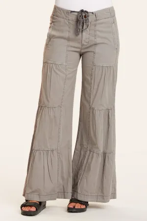 Terraced Wide Leg Pant