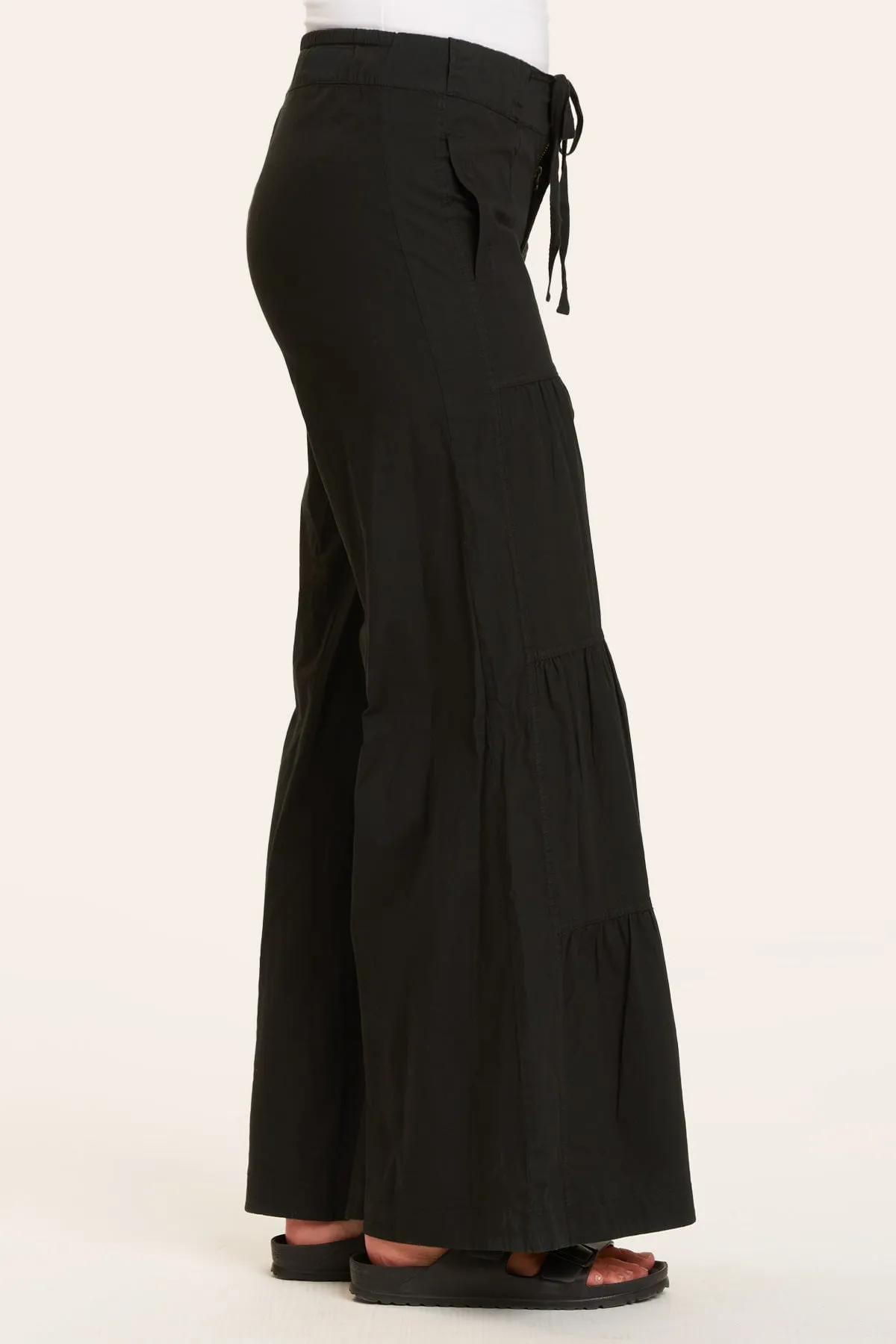 Terraced Wide Leg Pant