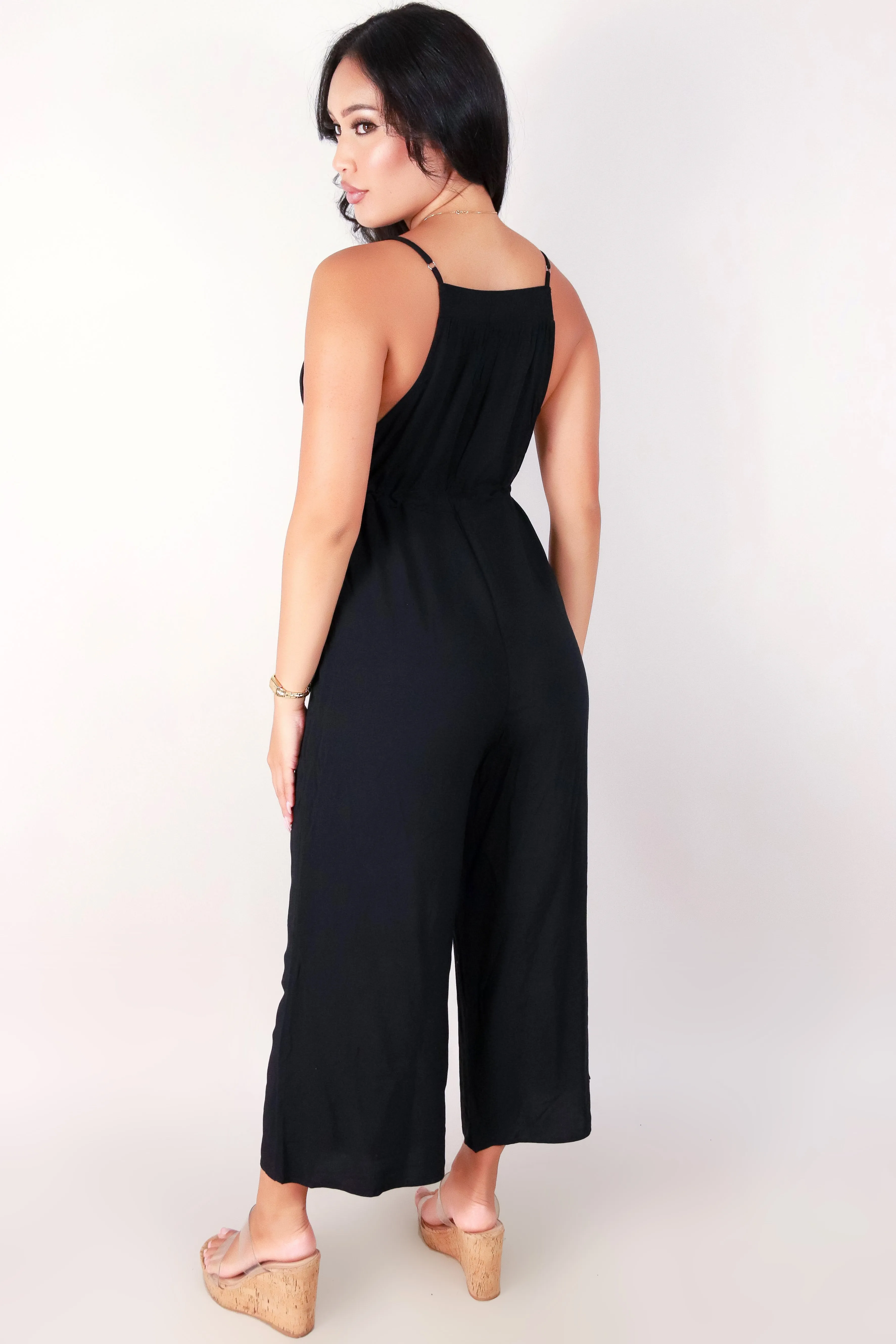 TIE WAIST JUMPSUIT