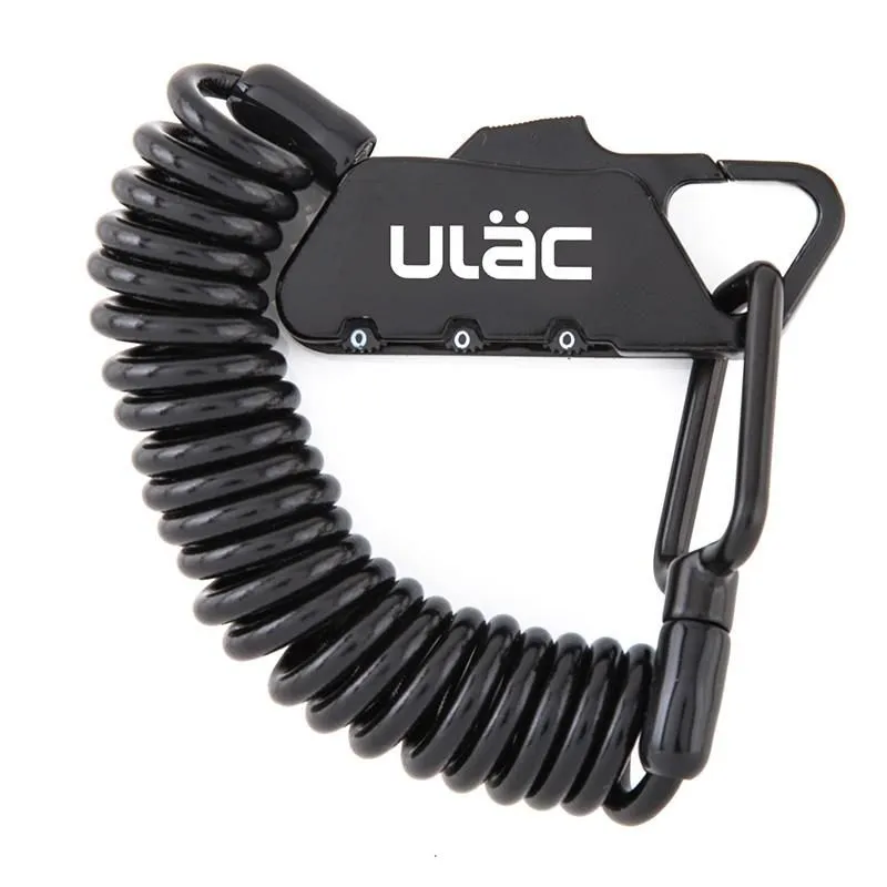 ULAC Lock Piccadilly Carabiner   Cable Combo 4mm x 120cm Silver