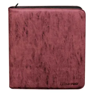 ULTRA PRO BINDER Deck Builders Premium Suede PRO Binder Ruby