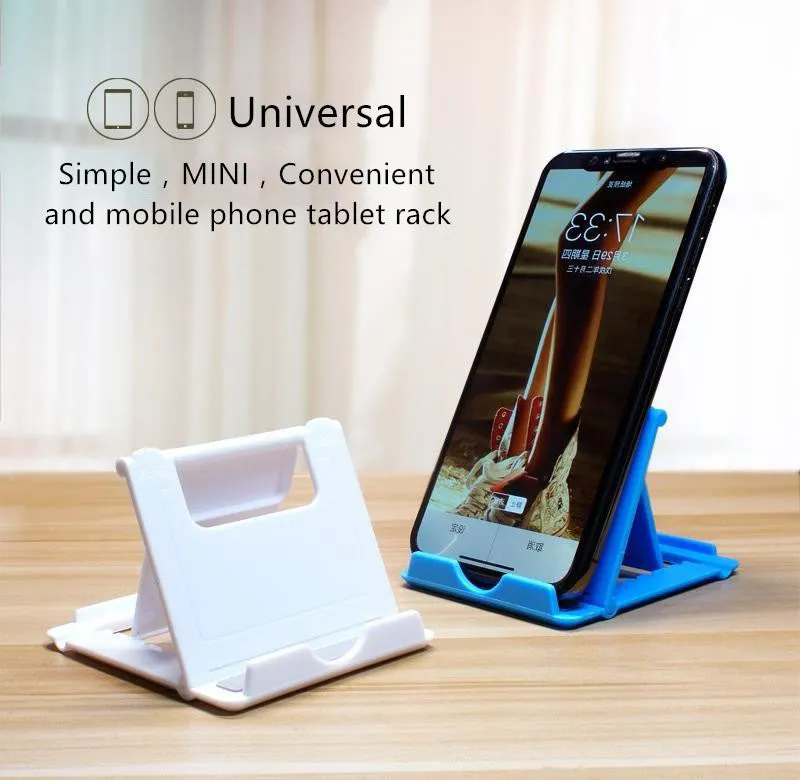 Universal Cell Phone Stand Holder for iPhone XS Max 8 Samsung S8 Xiaomi iPad Tablet Mount  blue