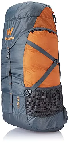 Wildcraft 45 Ltrs Grey and Orange Rucksack (8903338073864), Large