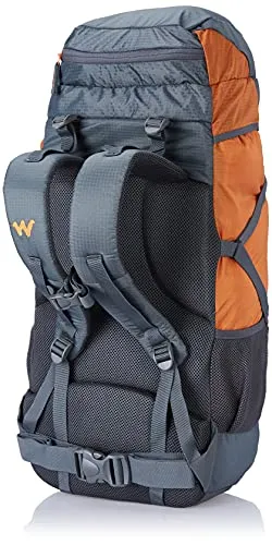 Wildcraft 45 Ltrs Grey and Orange Rucksack (8903338073864), Large